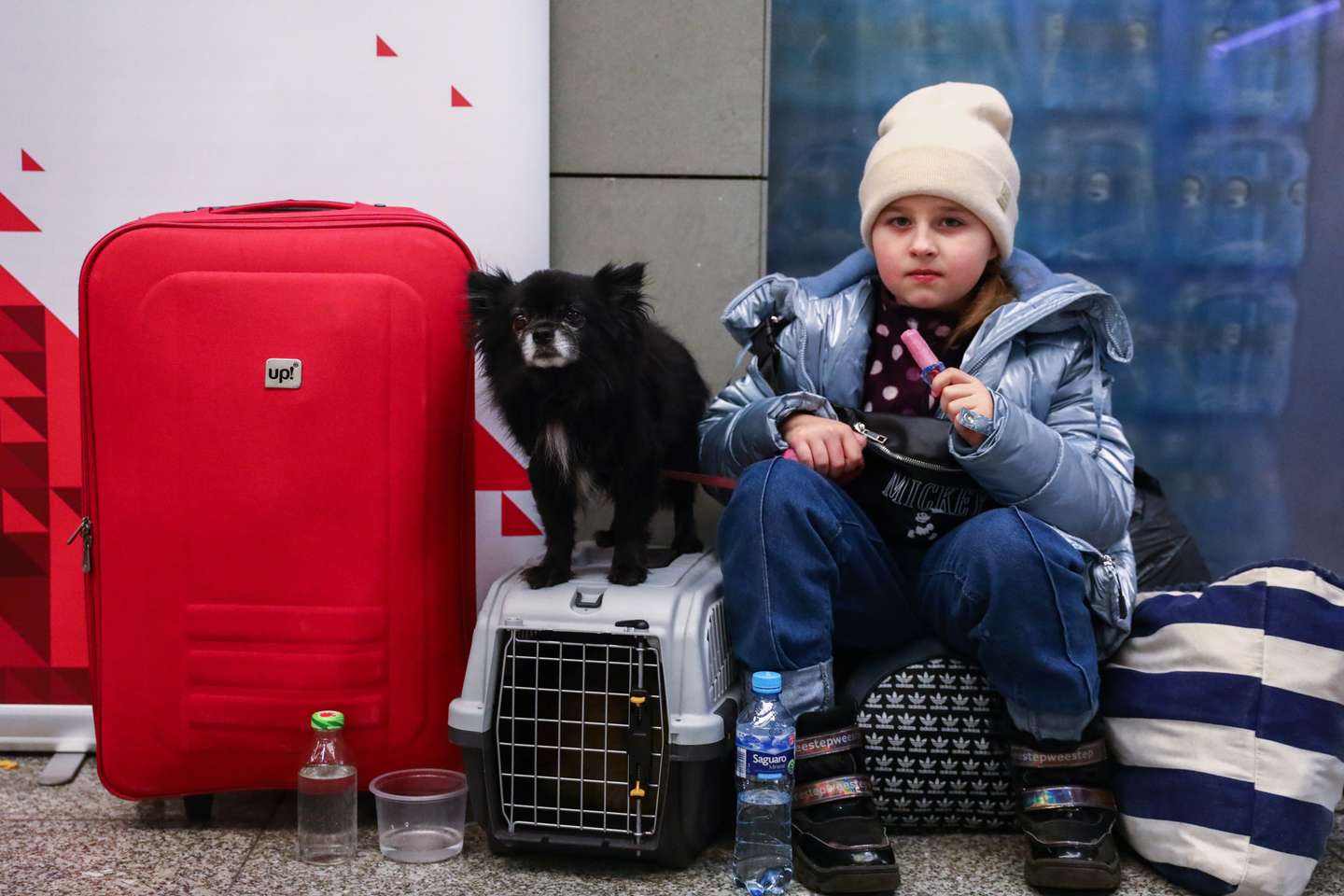 Refugees From Ukraine At The Train Station In Poland