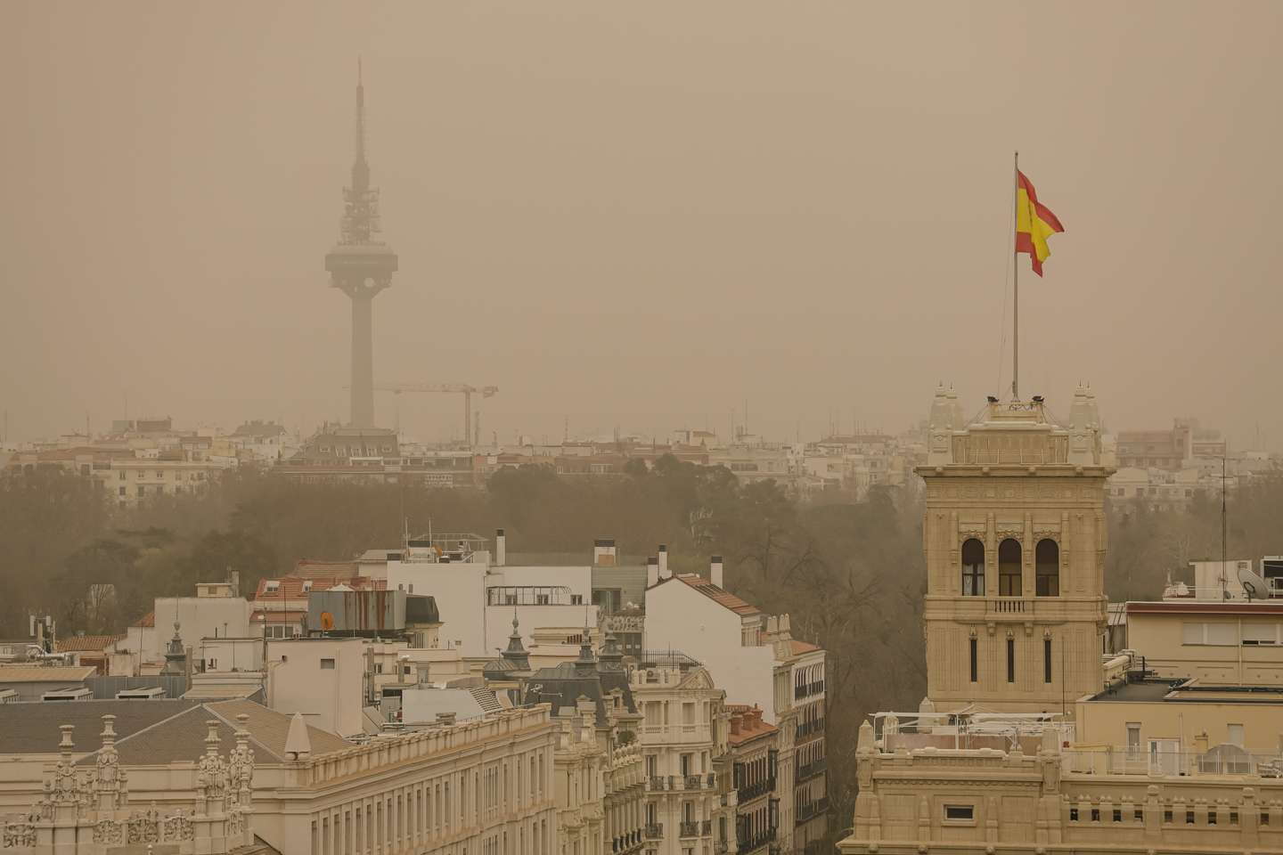 A "chuva de barro" em Madrid