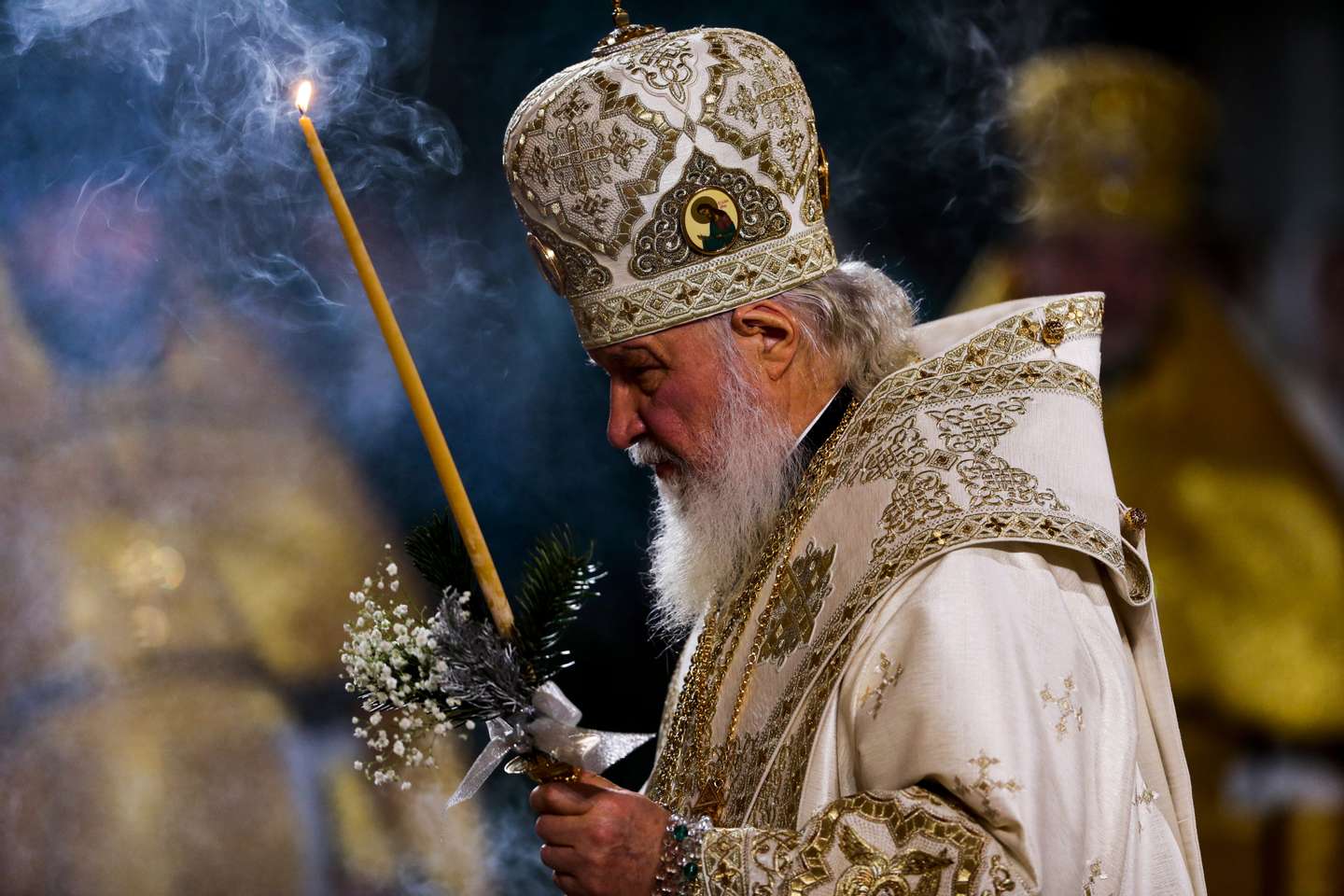 Christmas liturgy at Moscow&#039;s Cathedral of Christ the Saviour