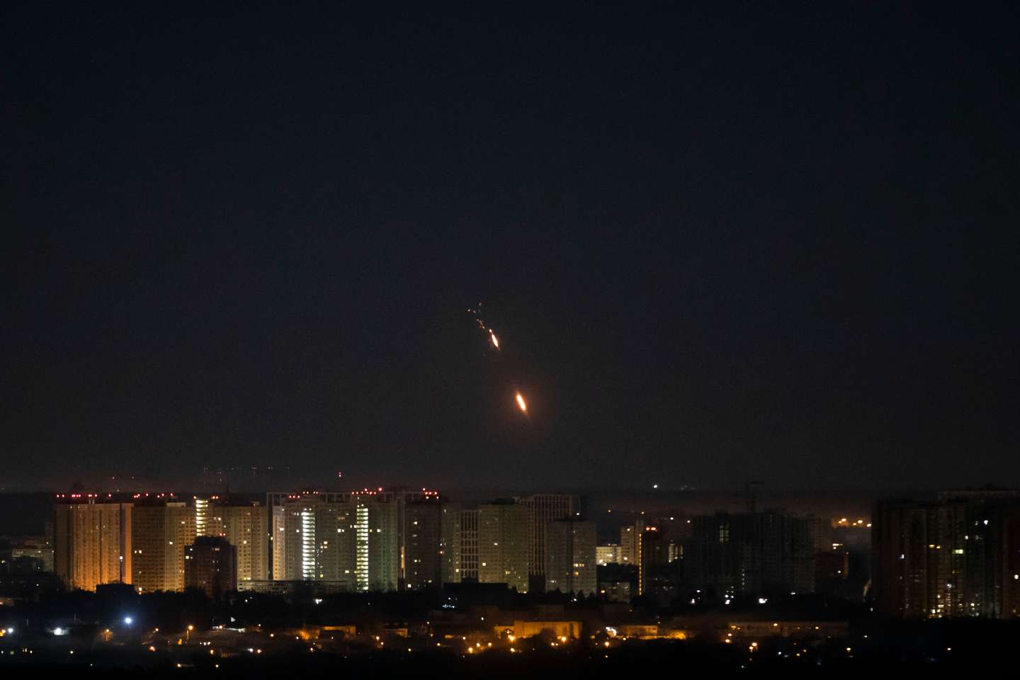 Defesa anti-aérea na cidade de Kiev. A Rússia, a mando do seu presidente, Vladimir Putin, invadiu a Ucrânia no passado dia 24 de fevereiro de 2022. Kiev, Ucrânia, 18 de março de 2022. JOÃO PORFÍRIO/OBSERVADOR