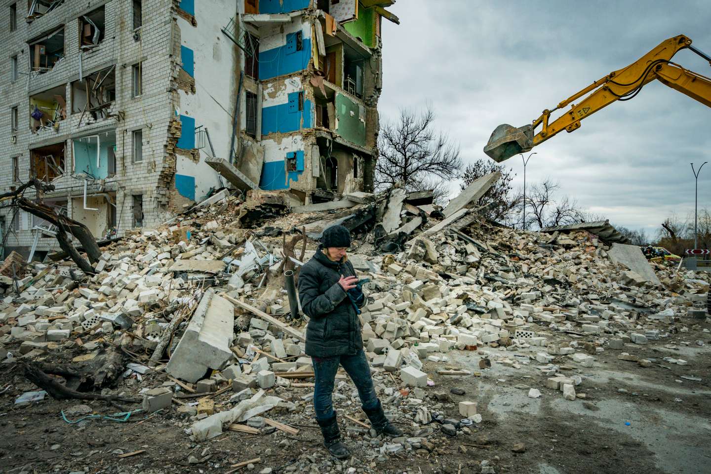Aftermath Of Russian Army Occupation Of Borodianka, Ukraine