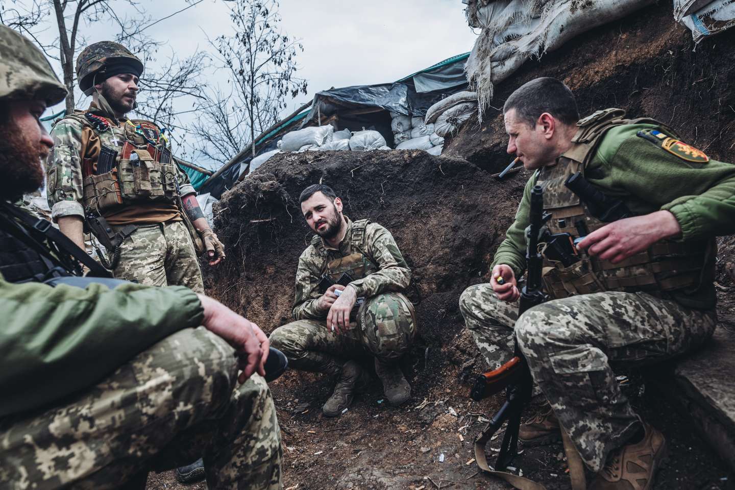 Ukrainian frontline in Donbass