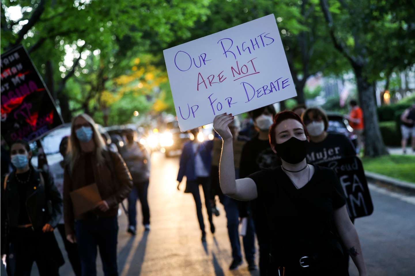 Abortion Advocates Demonstrate At Supreme Court Justices' Homes