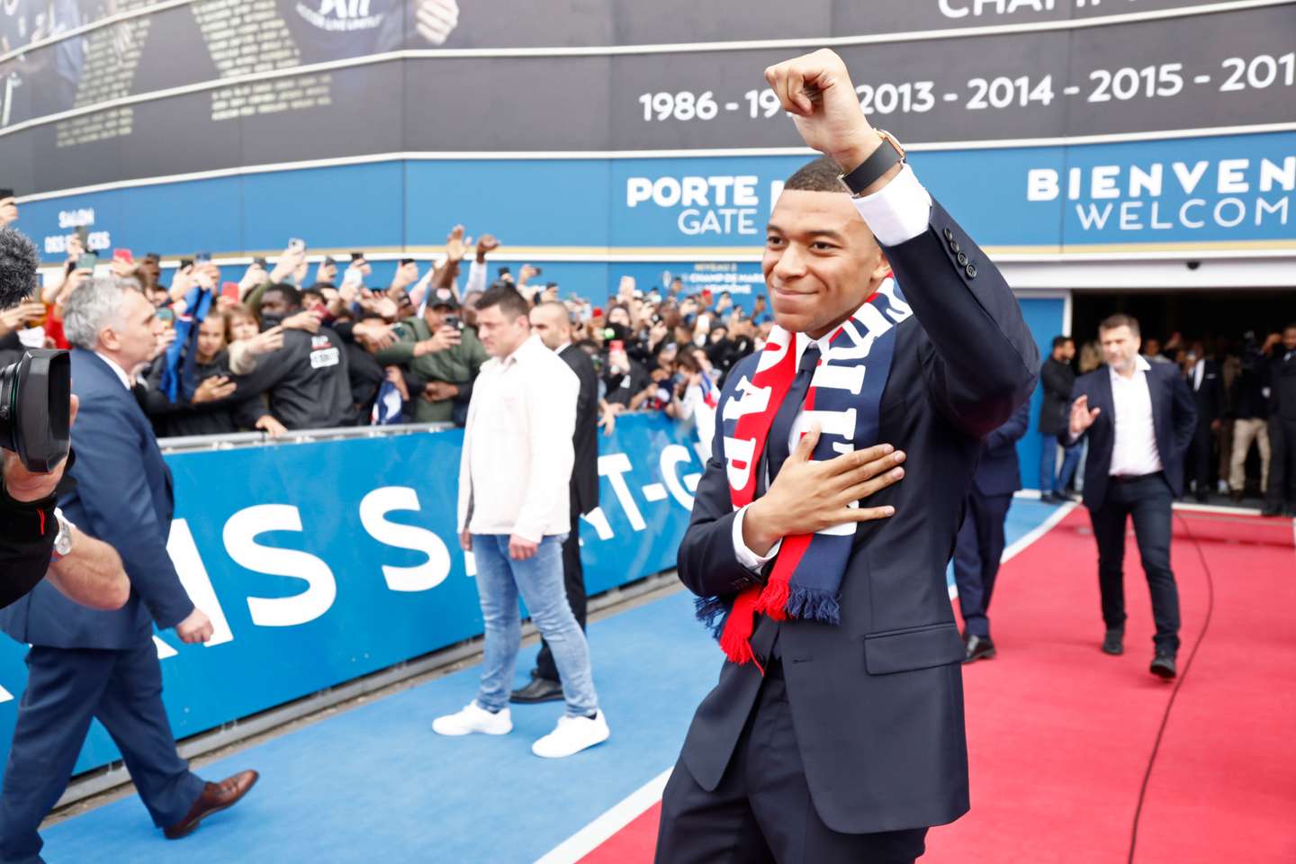 Kilian Mbappe Signs a New Contract at Paris Saint-Germain - Press Conference