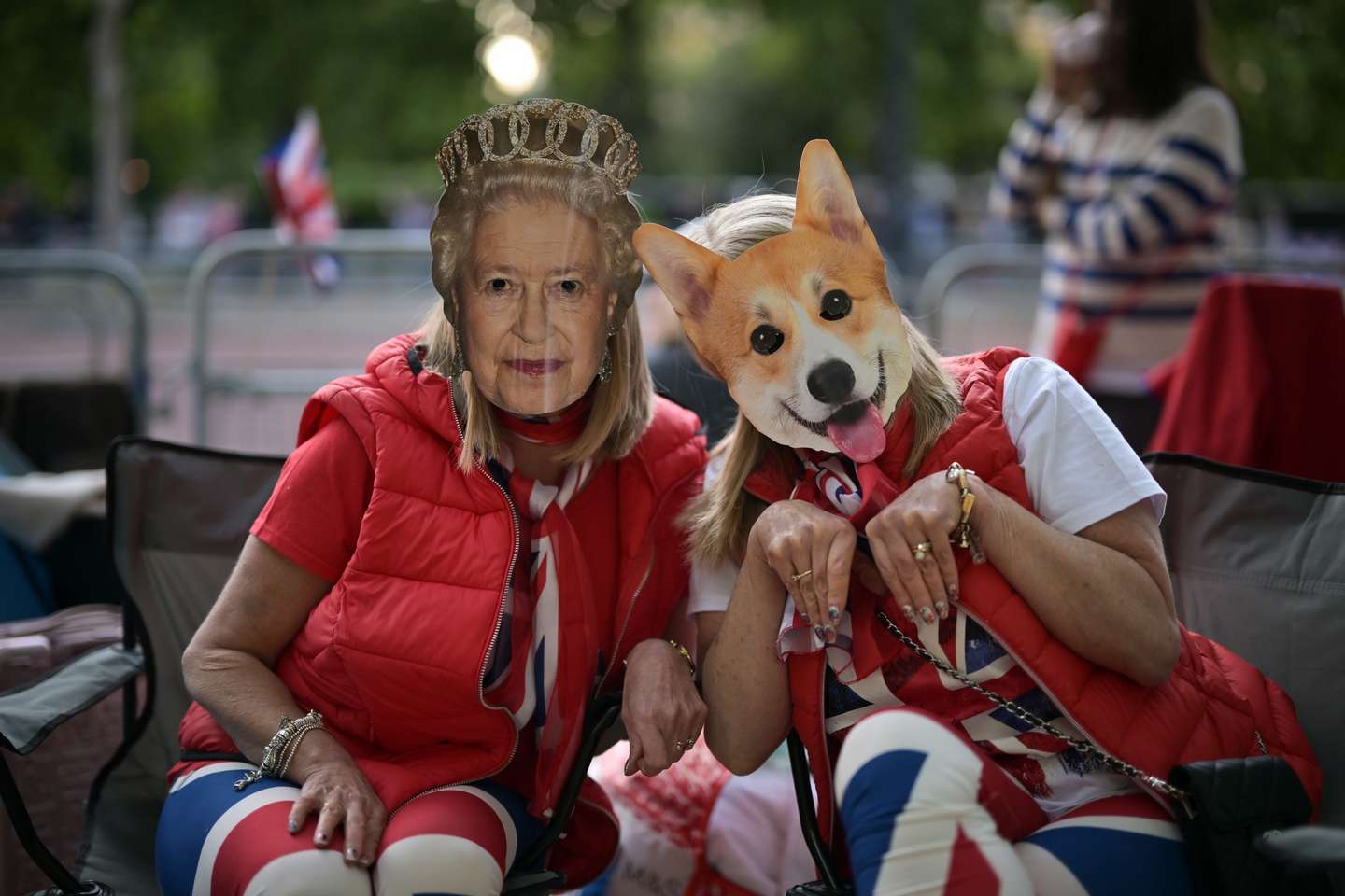 Preparations Are Made Around London For Queen Elizabeth II's Platinum Jubilee