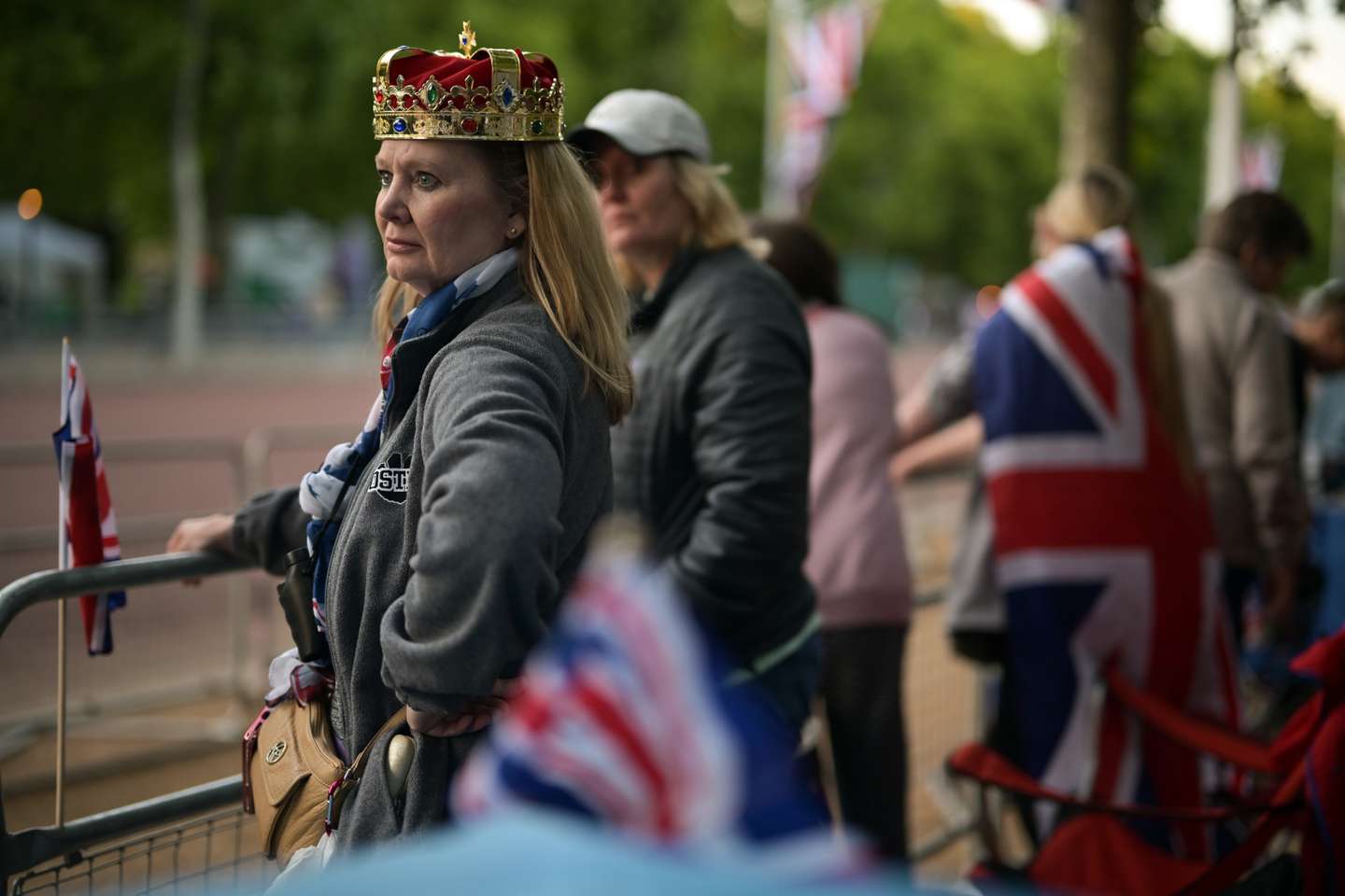 Preparations Are Made Around London For Queen Elizabeth II's Platinum Jubilee