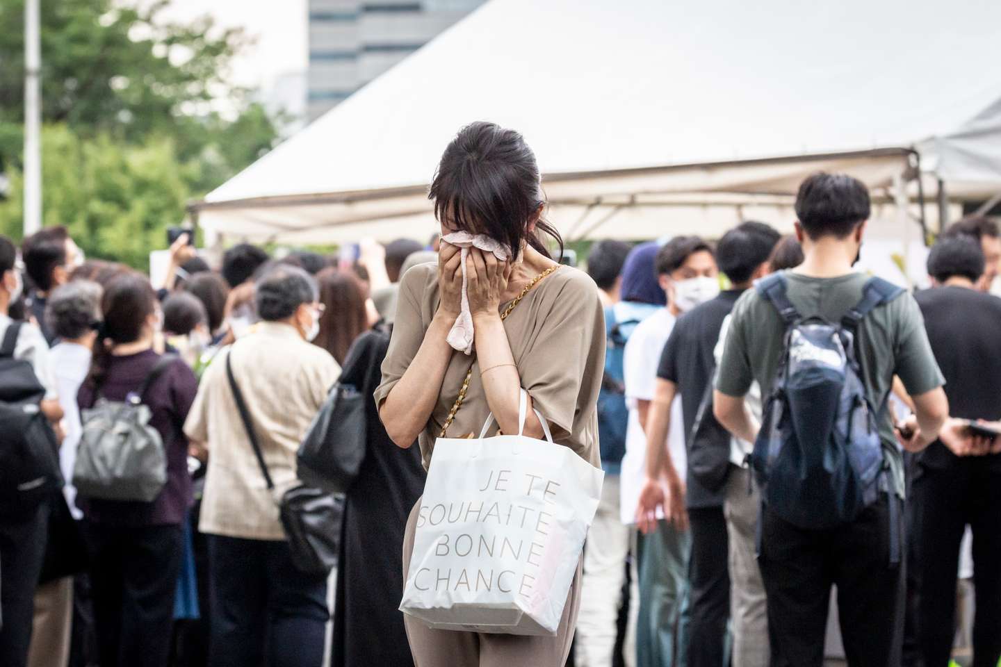 Mourners Attend Funeral For Former PM Abe
