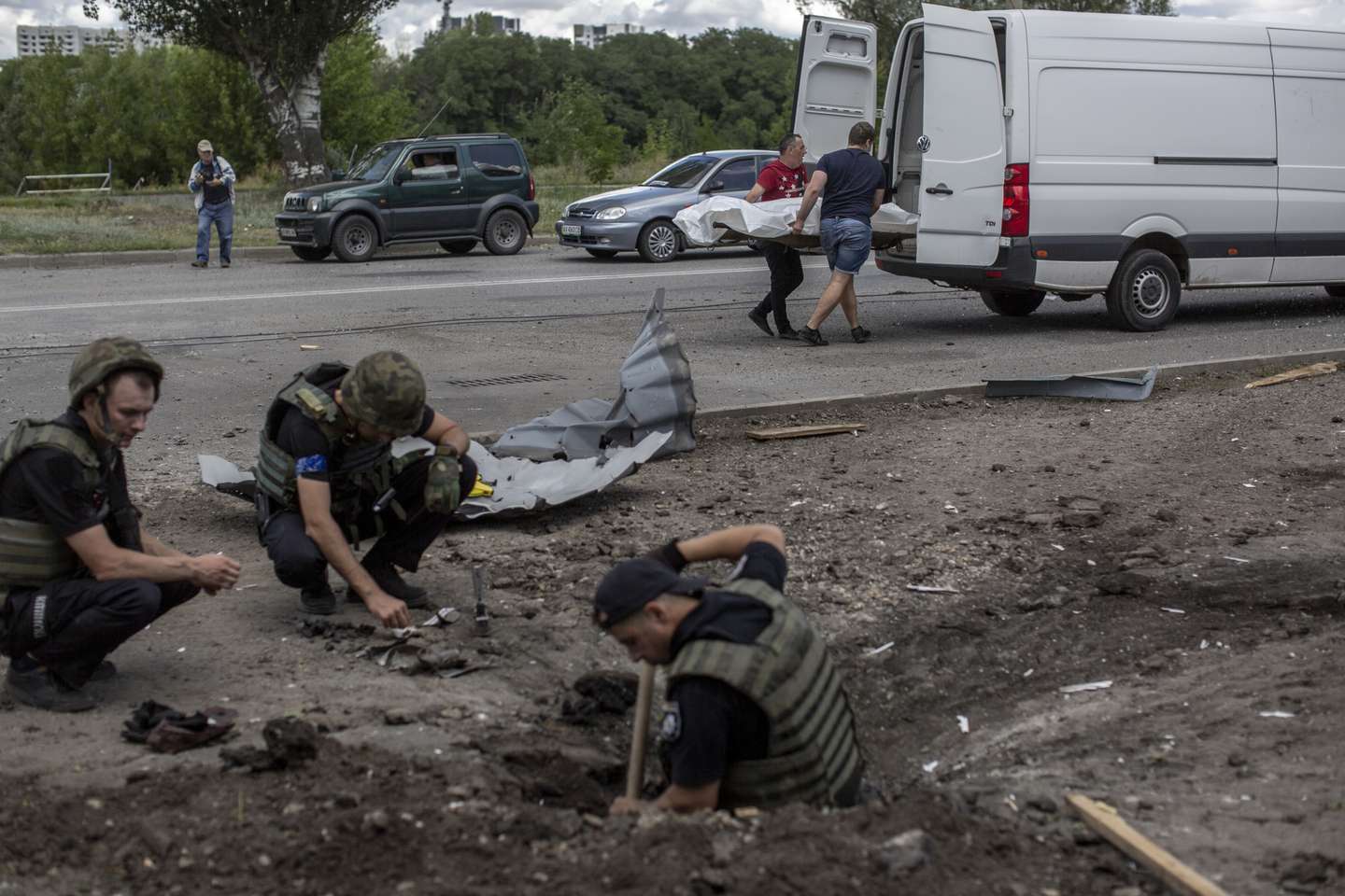 Russian strike kills three people in Kharkiv