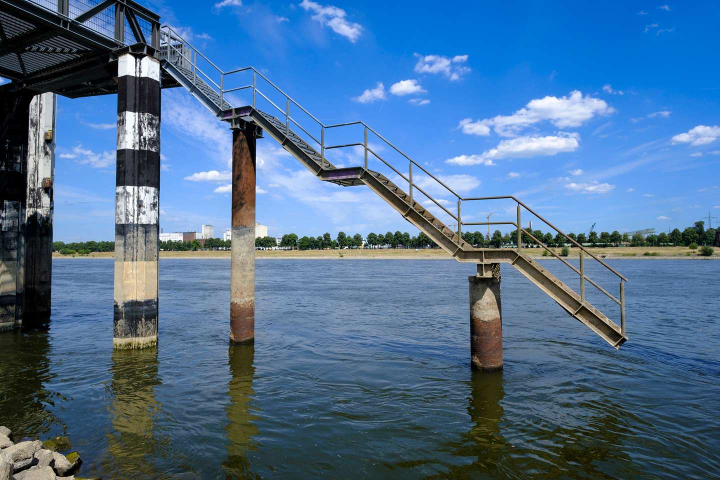 The Rhine Level in North Rhine Westfallen Is Currently Particularly Low