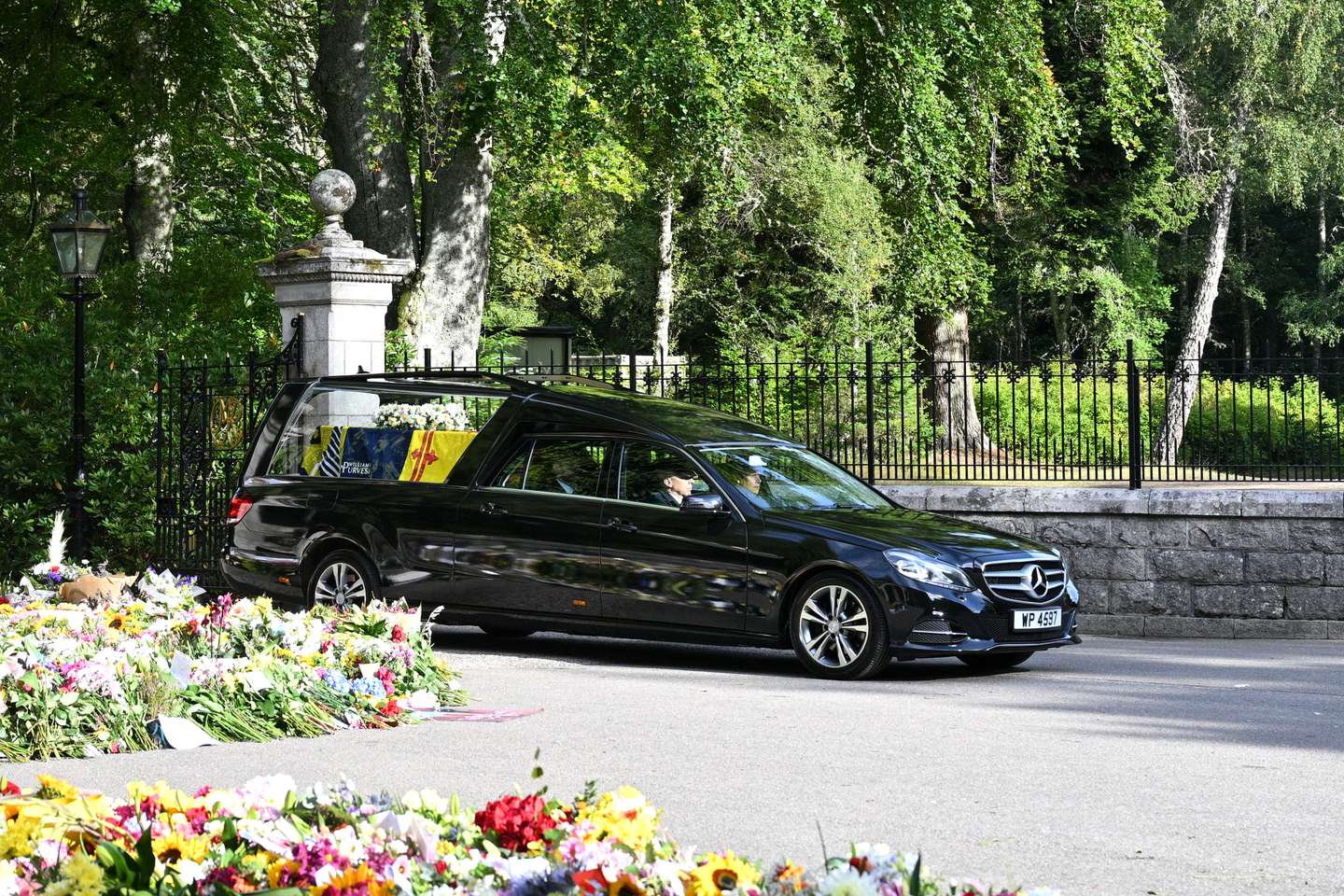 The Coffin Carrying Queen Elizabeth II Transfers From Balmoral To Edinburgh