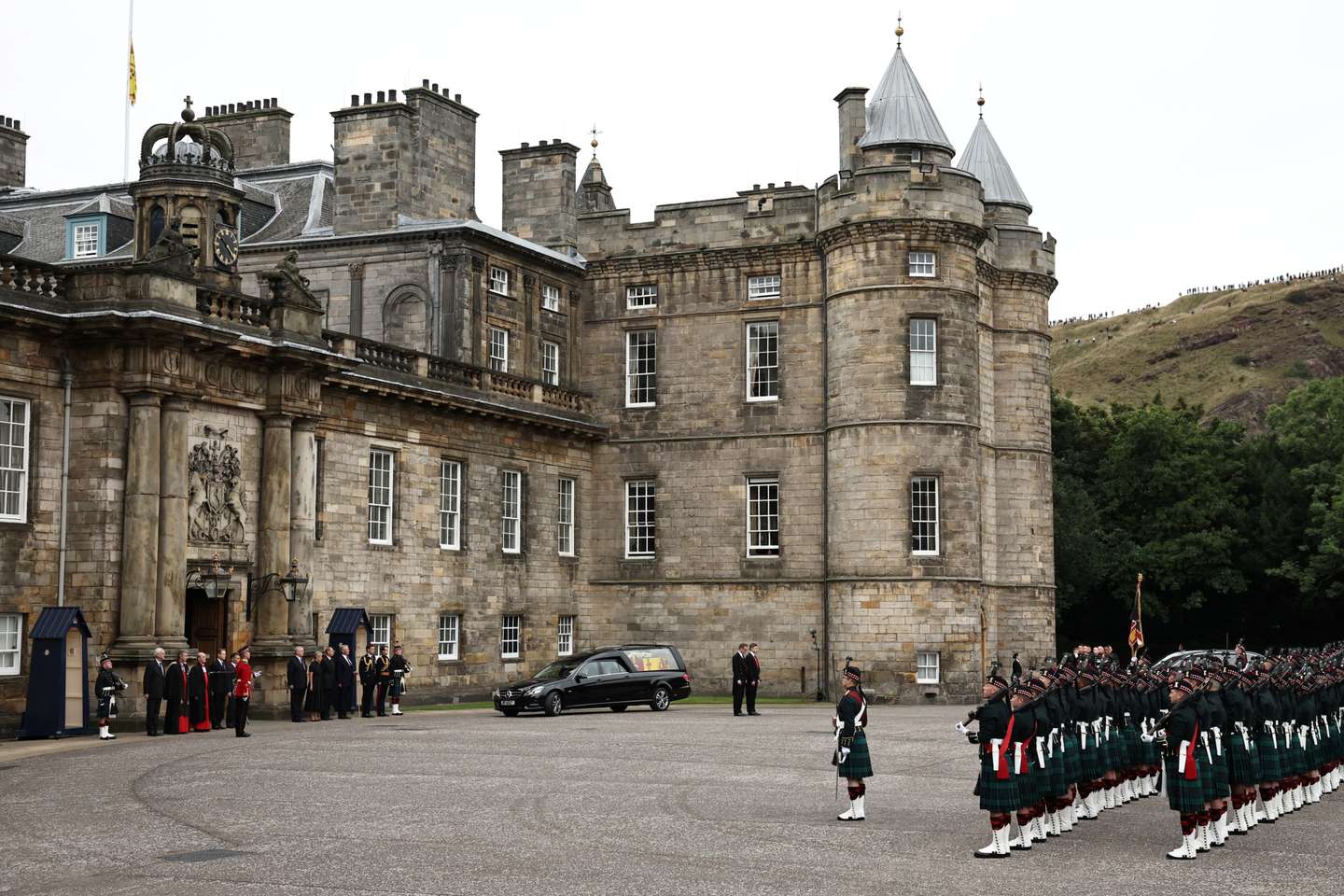 The Coffin Carrying Queen Elizabeth II Transfers From Balmoral To Edinburgh