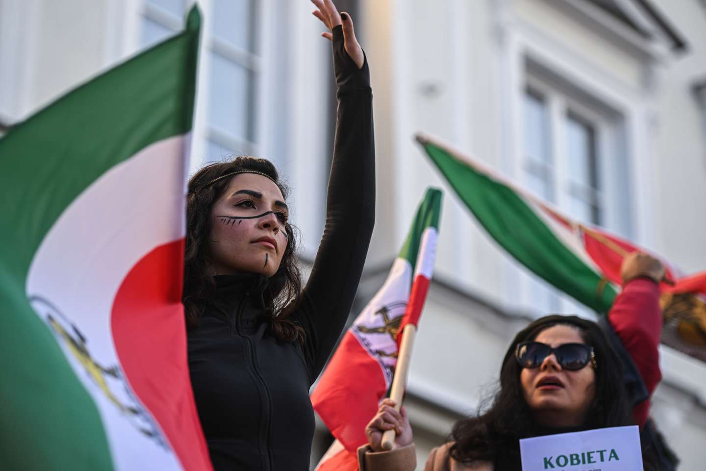 Solidarity protest for Mahsa Amini in Poland