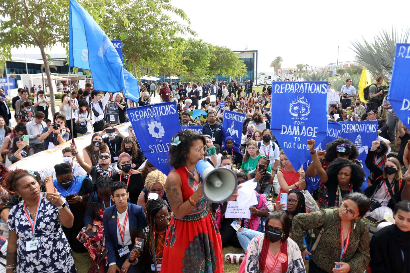 Climate activists hold demonstration in Egypt