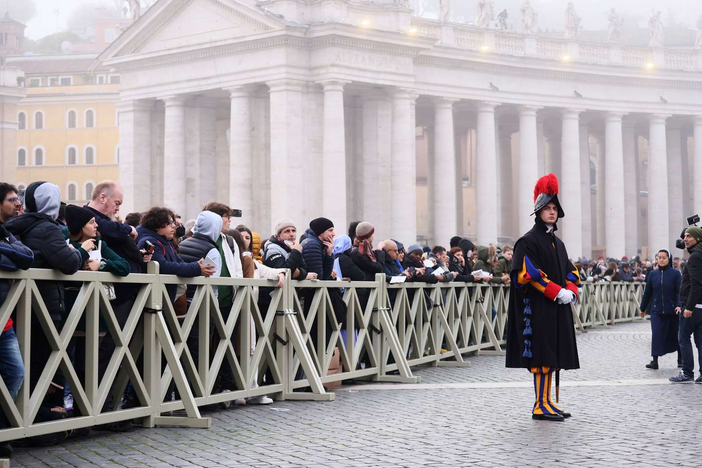 Mourners Gather In Vatican City On The Funeral Day Of Pope Emeritus Benedict XVI
