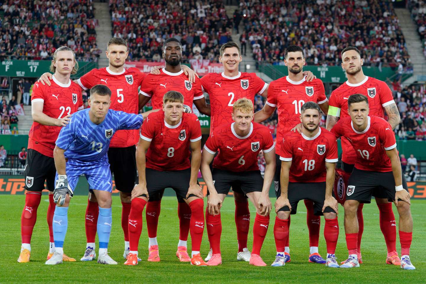 Os austríacos caíram nos oitavos de final do último Campeonato da Europa diante da Itália, futura campeã, no prolongamento