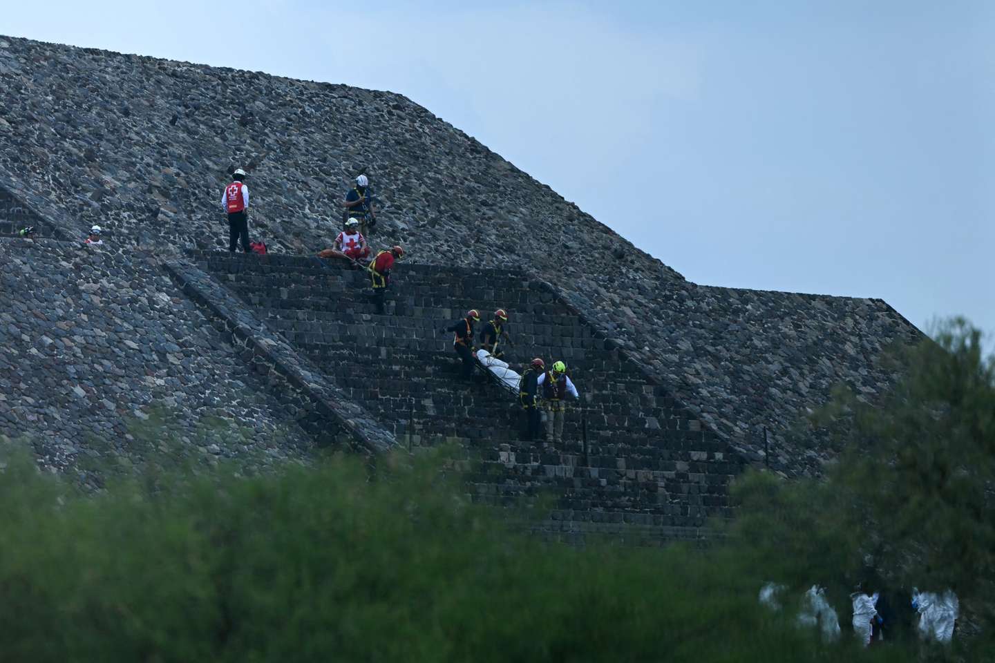 Pirâmide da Lua, em Teotihuacan, onde um atirador matou uma pessoa a 20 de abril de 2026