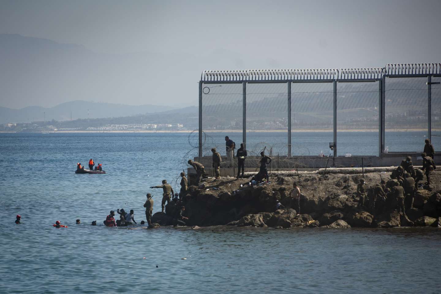 Migrant influx to Ceuta