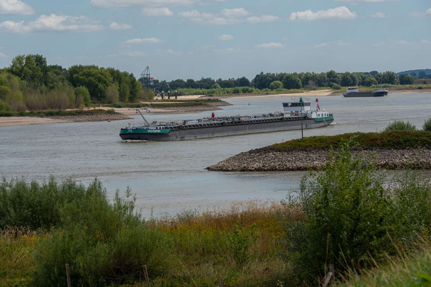 Rhine River Drops To Record Lows In Germany