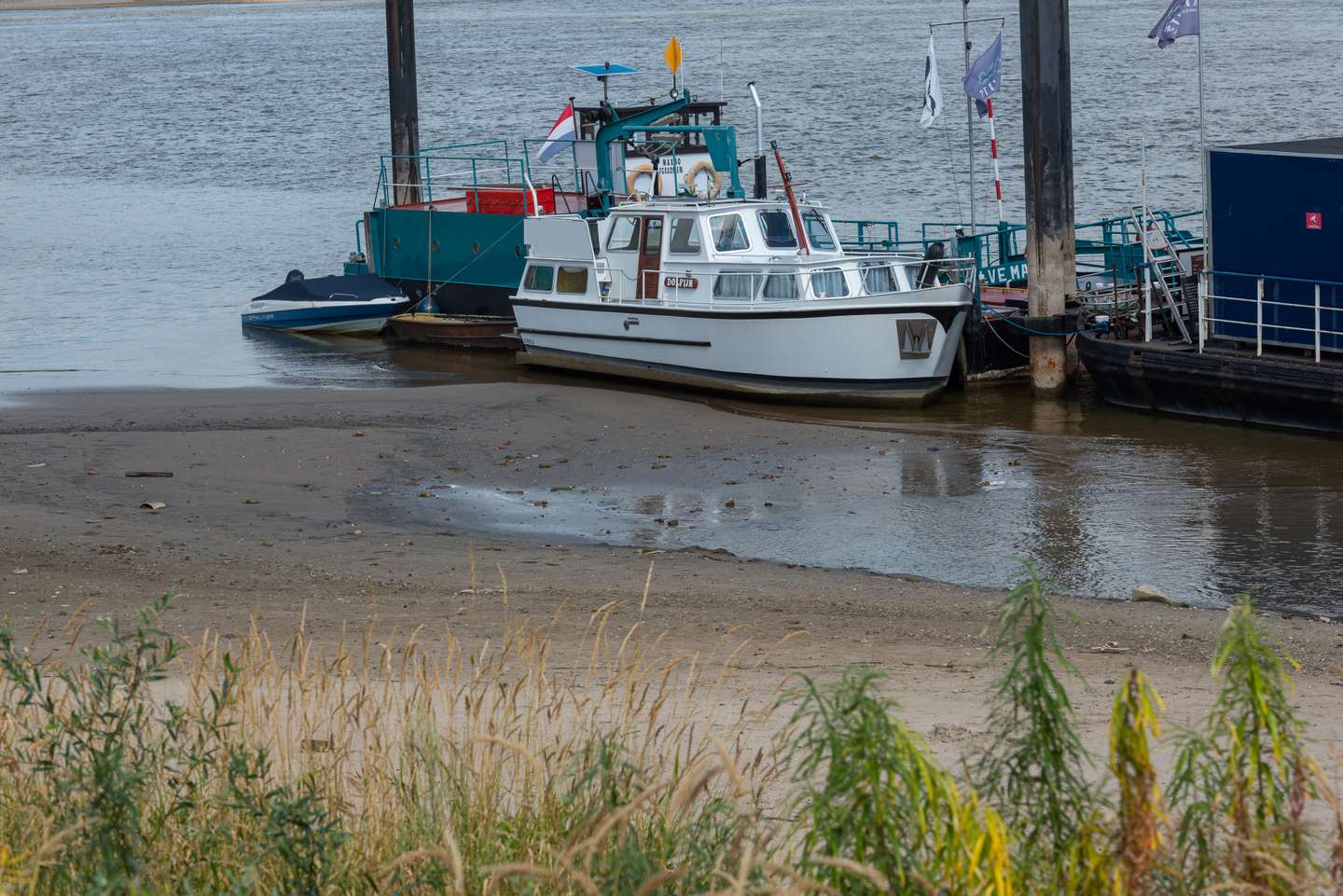 Rhine River Drops To Record Lows In Germany