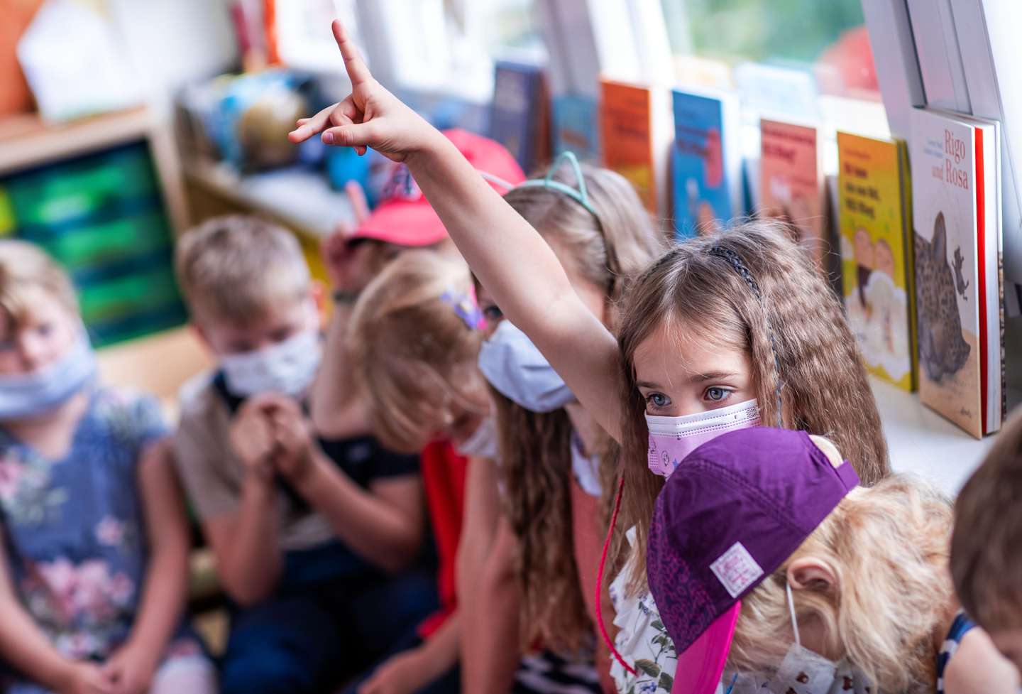 Coronavirus - First school day after summer holidays in Rostock