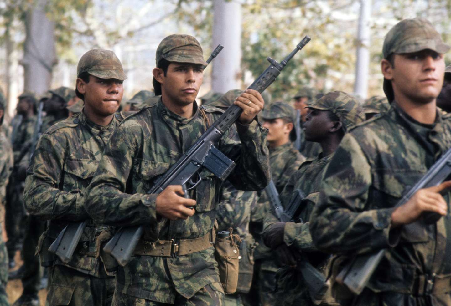 Portuguese Soldier At Inspection