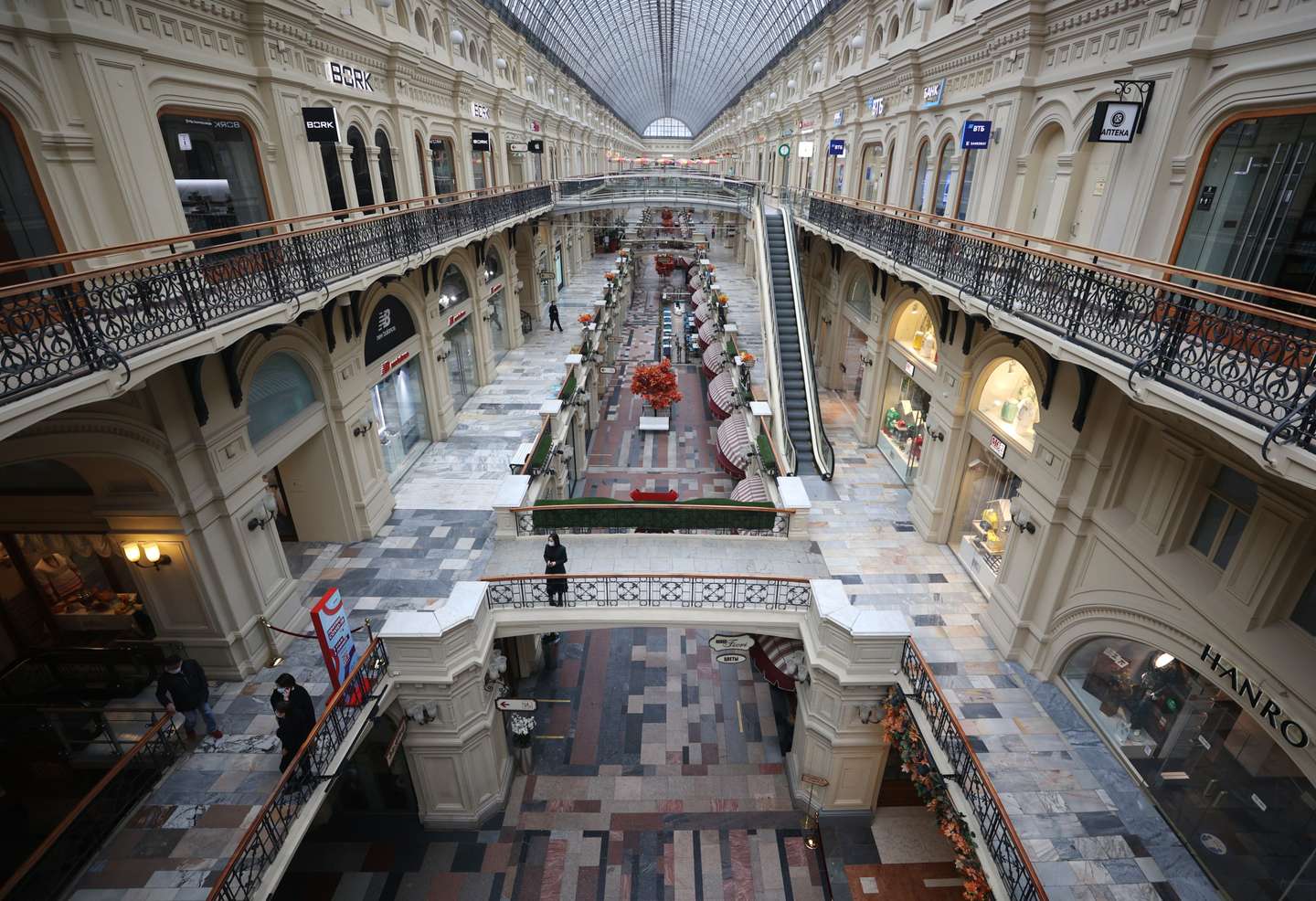 Moscows GUM department store amid COVID-19 lockdown