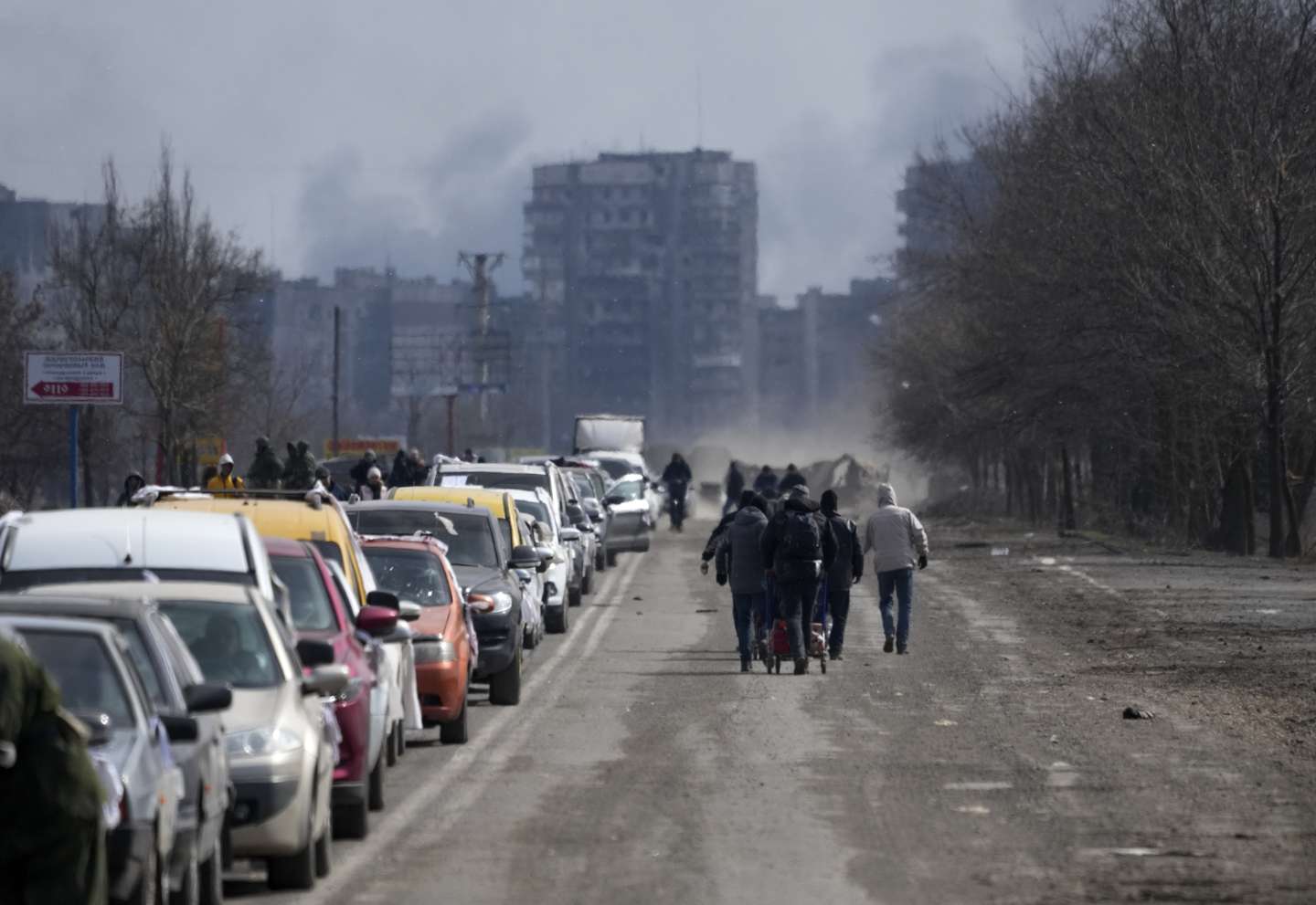 Evacuations from Mariupol in Ukraine