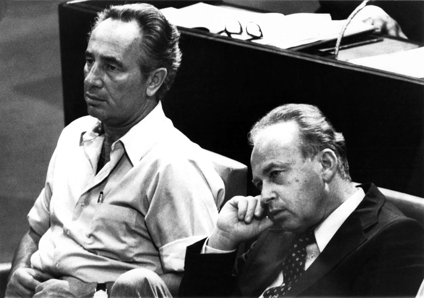 Shimon Peres e Yitzhak Rabin