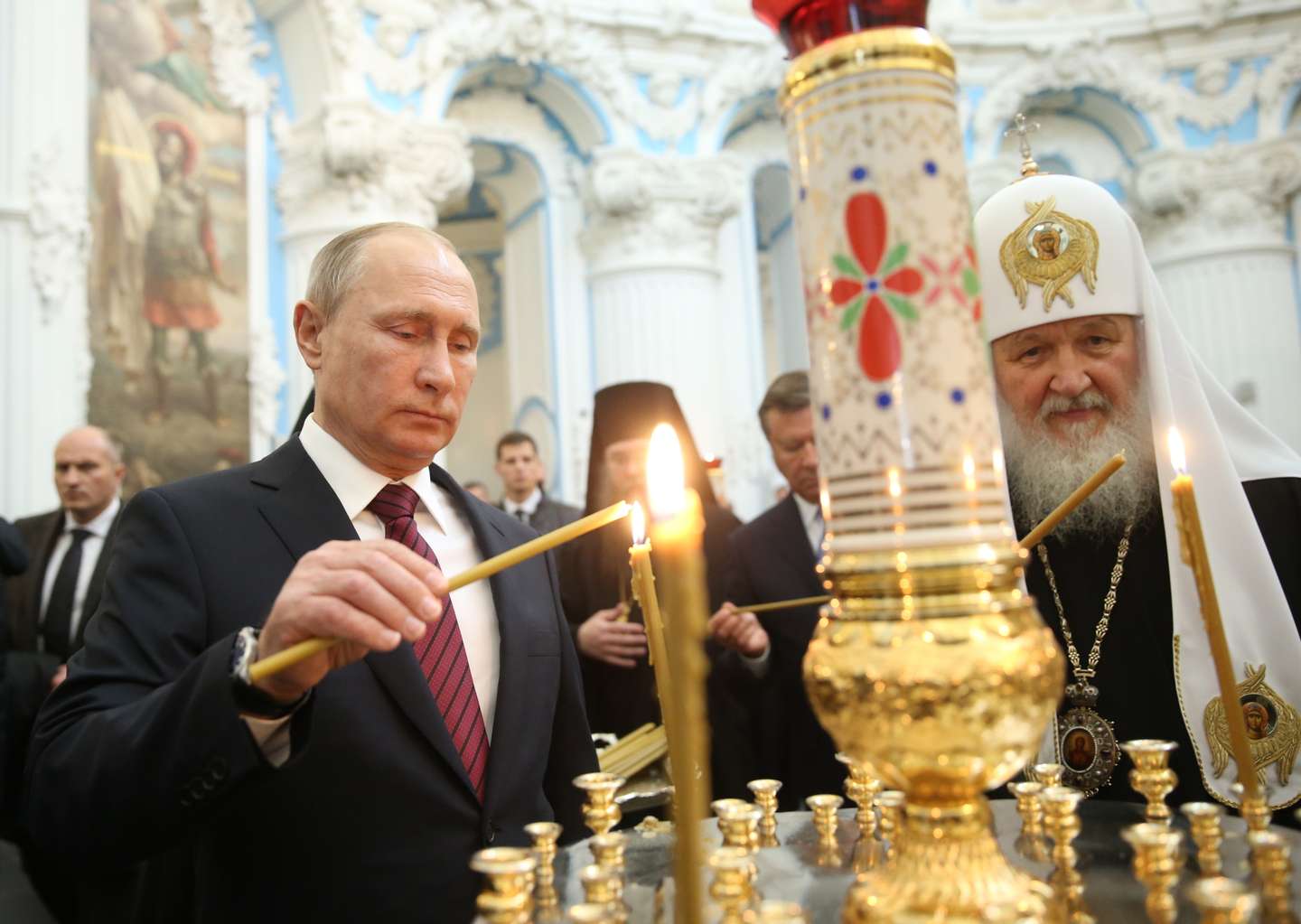 Russian President Putin visits New Jerusalem Monastery in Moscow Region