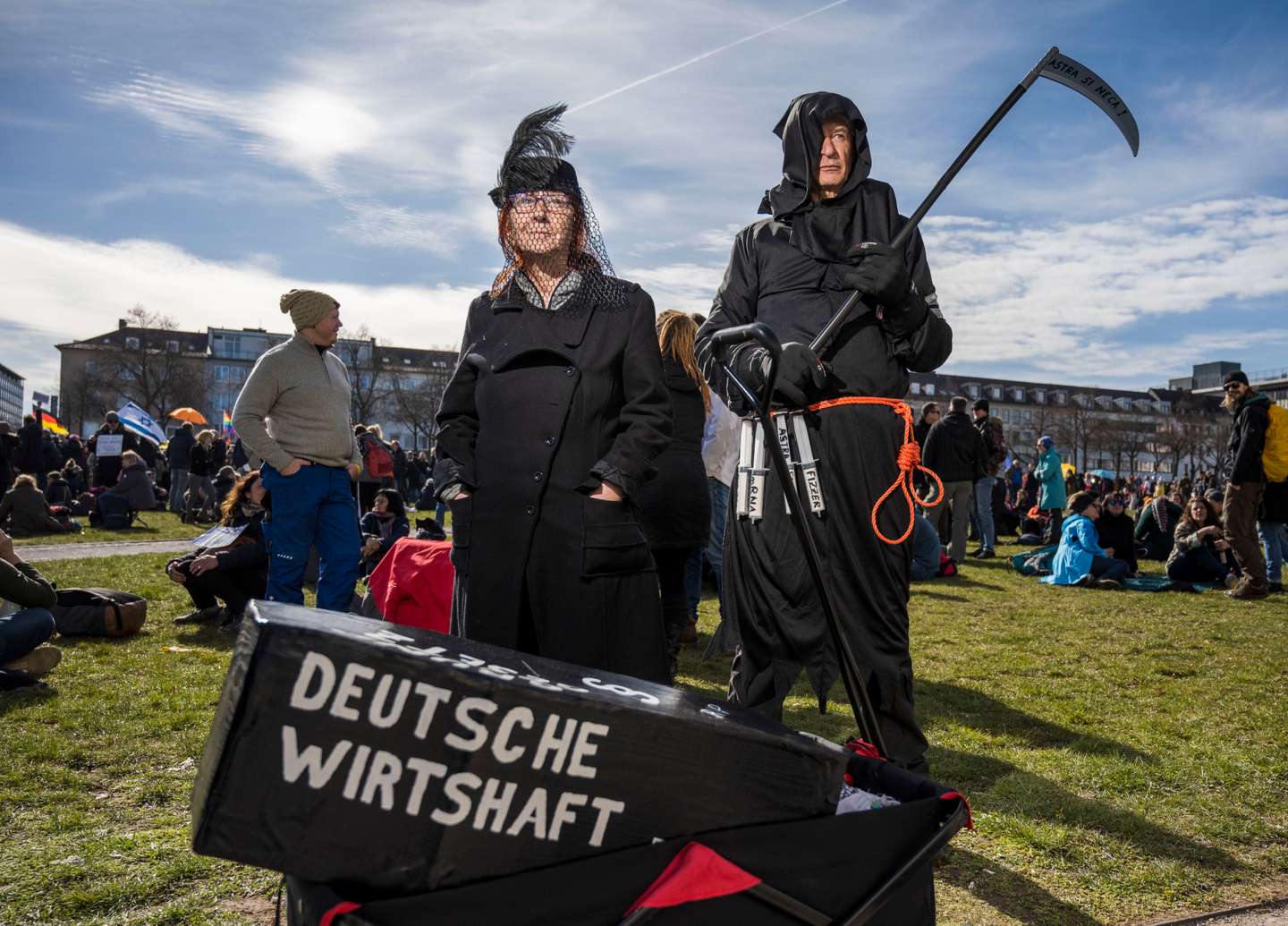 Coronavirus Skeptics Rally In Kassel