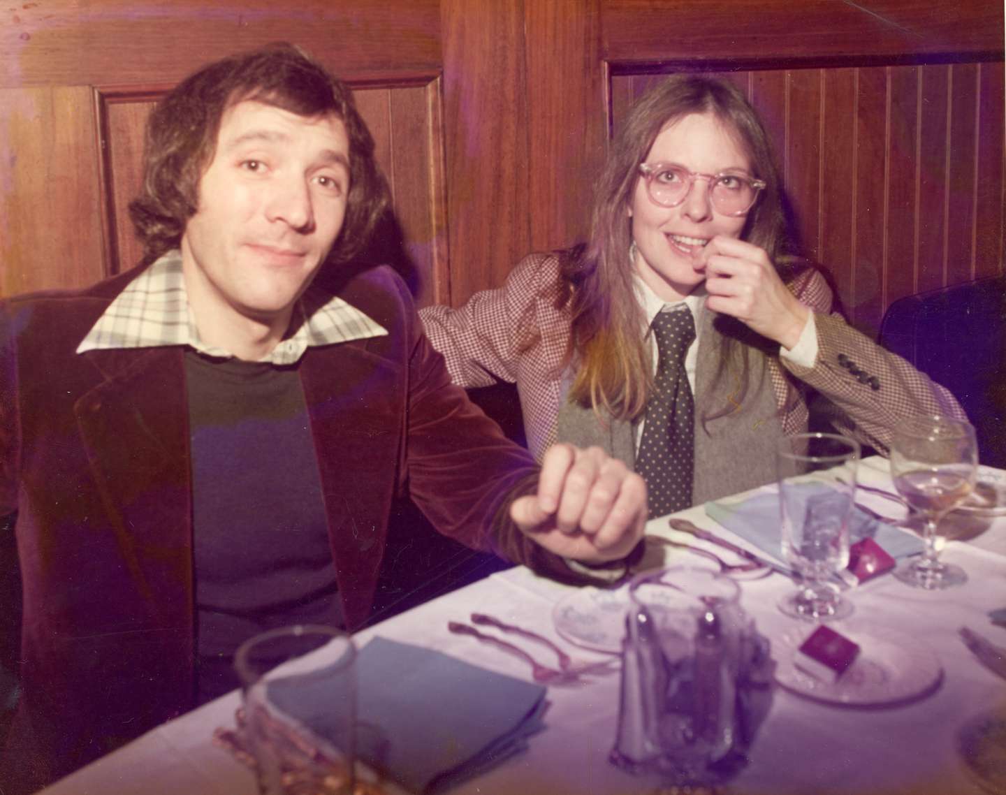 Diane Keaton At A Restaurant