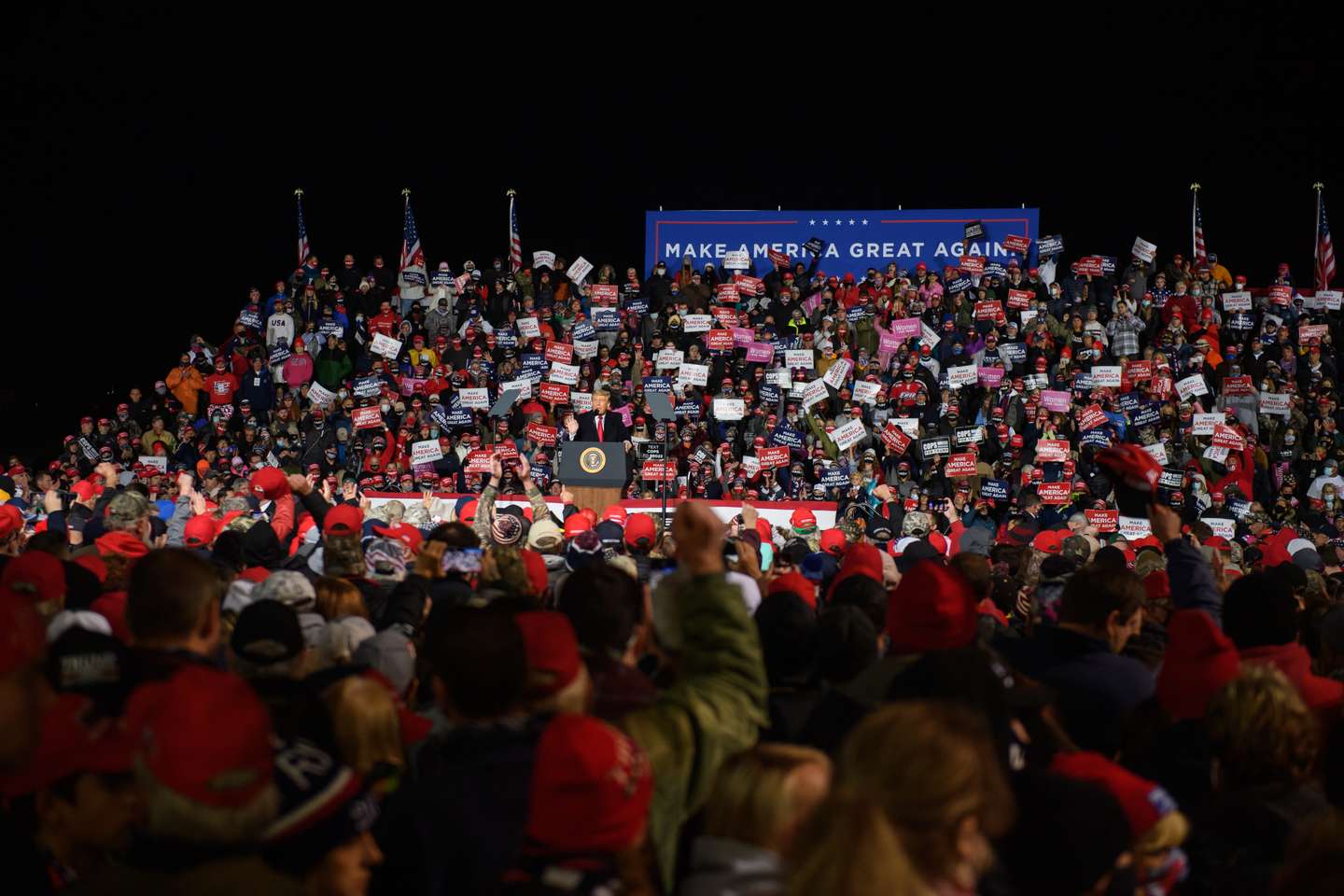 Donald Trump Holds MAGA Rally Ahead Of Election In Erie, PA