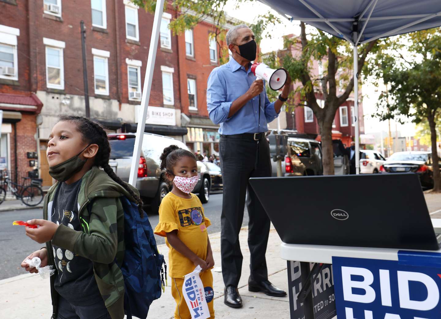 Former President Barack Obama Campaigns For Candidate Joe Biden In Philadelphia