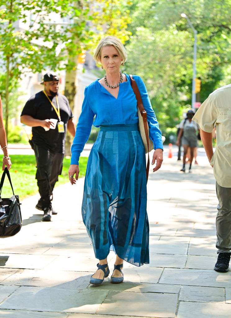 Celebrity Sightings In New York City - August 12, 2021