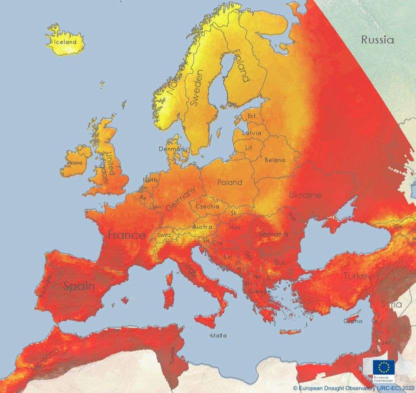 Temperatura máxima de 7 de agosto de 2022