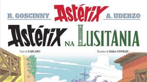 Capa da banda desenhada da próxima aventura em banda desenhada de Astérix e Obélix levará estas duas personagens pela primeira vez à Lusitânia e o livro sai a 23 de outubro. Com uma tiragem prevista de cinco milhões de exemplares, este será o 41.º álbum de uma das mais conhecidas e vendidas séries de banda desenhada, originalmente assinadas por René Goscinny e Albert Uderzo, e que atualmente tem continuidade com os autores Fabcaro, nome artístico de Fabrice Caro (argumento), e Didider Conrad (desenho). Lisboa 15 de setembro de 2025. LUSA
