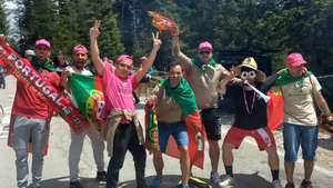 Foto Ligrinhas Team - Grupo de portugueses a apoiar João Almeida no Giro