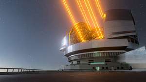 O modelo do Extremely Large Telescope (ELT), em construção no Chile