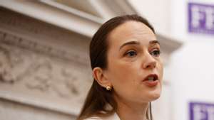 epa11206266 Ukrainian Nobel Peace Prize Laureate 2022, Oleksandra Matviichuk speaks at a press conference at the Royal Overseas League in London, Britain, 08 March 2024. Matviichuk is the first Ukrainian to receive a Nobel Peace Prize and one of the most influential voices of the Ukrainian resistance since the start of the Russian invasion. The press conference focused on the mental health challenges of living in a war zone, the issue of sexual violence in Ukraine since the beginning of the war, and the responsibility of the international community to hold Russian President Putin accountable for war crimes.  EPA/DAVID CLIFF