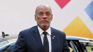 epa11215567 (FILE) - Haiti's Prime Minister Ariel Henry arrives for the second day of the EU-CELAC Summit of Heads of State and Government in Brussel, Belgium, 18 July 2023 (reissued 12 March 2024). According to a statement from the Caribbean Community and Common Market (CARICOM) regional bloc, Prime Minister of Haiti Ariel Henry resigned.  EPA/Julien Warnand