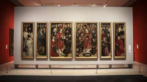 Painéis de São Vicente uma das obras que vão ser restauradas após a cerimónia da assinatura de protocolo com a Fundação Millennium bcp, entre a Direção-Geral do Património Cultural, o Museu Nacional de Arte Antiga (MNAA) e a Fundação Millennium bcp como Mecenas Estratégico do MNAA paa a área do Restauro para o triénio 2020-2022. O protocolo abrange o restauro dos painéis de São Vicente e da coleção Della Robbia, MNAA, 12 novembro 2019. ANDRÉ KOSTERS / LUSA