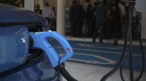 Inauguração de um posto exclusivo para carregamento de veículos elétricos em Portugal, em Vila Nova de Gaia, 17 de julho de 2020. JOSÉ COELHO/LUSA