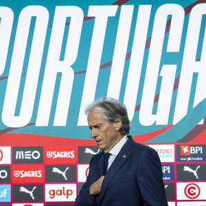epa13247791 Portugal national soccer team head coach Jorge Jesus announces the squad for the upcoming UEFA Nations League matches against Wales, Norway and Denmark, during a press conference at Cidade do Futebol, Oeiras, Portugal, 18 September 2026.  EPA/JOSE SENA GOULAO