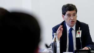 O presidente do Conselho de Administração do Novo Banco, António Ramalho, fala perante a Comissão Eventual de Inquérito Parlamentar às perdas registadas pelo Novo Banco e imputadas ao Fundo de Resolução, na Assembleia da República em Lisboa, 19 de maio de 2021. TIAGO PETINGA/LUSA