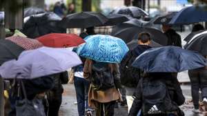 Aviso laranja devido à chuva