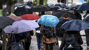 Aviso laranja devido à chuva