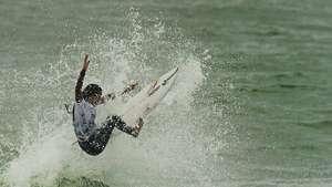 The portuguese surfer Teresa Bonvalot, during the Meo Rip Curl Pro Portugal, the third stage of the world surfing circuit which takes place in Peniche until the 16th of March. Super Tubos Beach, Peniche, 11 de march de 2023. CARLOS BARROSO/LUSA