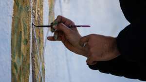 Artista a pintar
