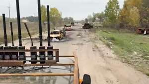 epa13339229 A still image taken from an undated handout video made available by the Press Service of the Russian Ministry of Defence on 29 October 2026 shows servicemen from the engineer-sapper units of the Russian 'Dnepr' grouping conducting reconnaissance and clearing access roads leading to the Russian-controlled city of Oleshky in the Kherson region, southern Ukraine. A localized ceasefire has been in place in the area since 04:00 Moscow time on 27 October through 22:59 Moscow time on 01 November to facilitate a humanitarian mission, brokered by US First Lady Melania Trump, aimed at delivering critical food and medical aid and enabling voluntary civilian evacuations.  EPA/RUSSIAN DEFENCE MINISTRY PRESS SERVICE HANDOUT -- MANDATORY CREDIT -- BEST QUALITY AVAILABLE -- HANDOUT EDITORIAL USE ONLY/NO SALES