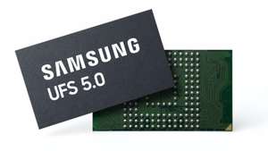 epa13057542 A handout photo made available by Samsung Electronics the industry's fastest Universal Flash Storage (UFS) 5.0 solution, which the company has developed to help enable seamless and highly efficient AI services on future mobile devices.  EPA/YONHAP / HANDOUT SOUTH KOREA OUTHANDOUT EDITORIAL USE ONLY/NO SALES
